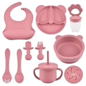 Baby Feeding Set Sucker Bowl Adjustable