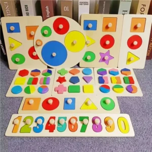 Kid Montessori Educational Multiple Geometric Shape