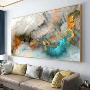 Colorful Cloud Abstract Canvas Painting Wall Art
