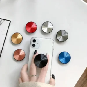 CD Pattern Metal Surface Mobile Phone Holder