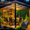Leds Solar Curtain Light Outdoor Fairy Garland