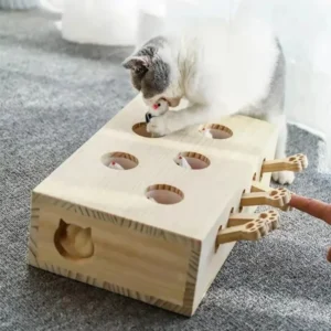 Funny Cat Hunt Puzzle Toy Wooden Maze
